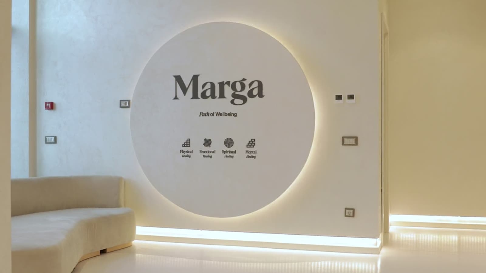 Marga merkezinin karşılama salonu
