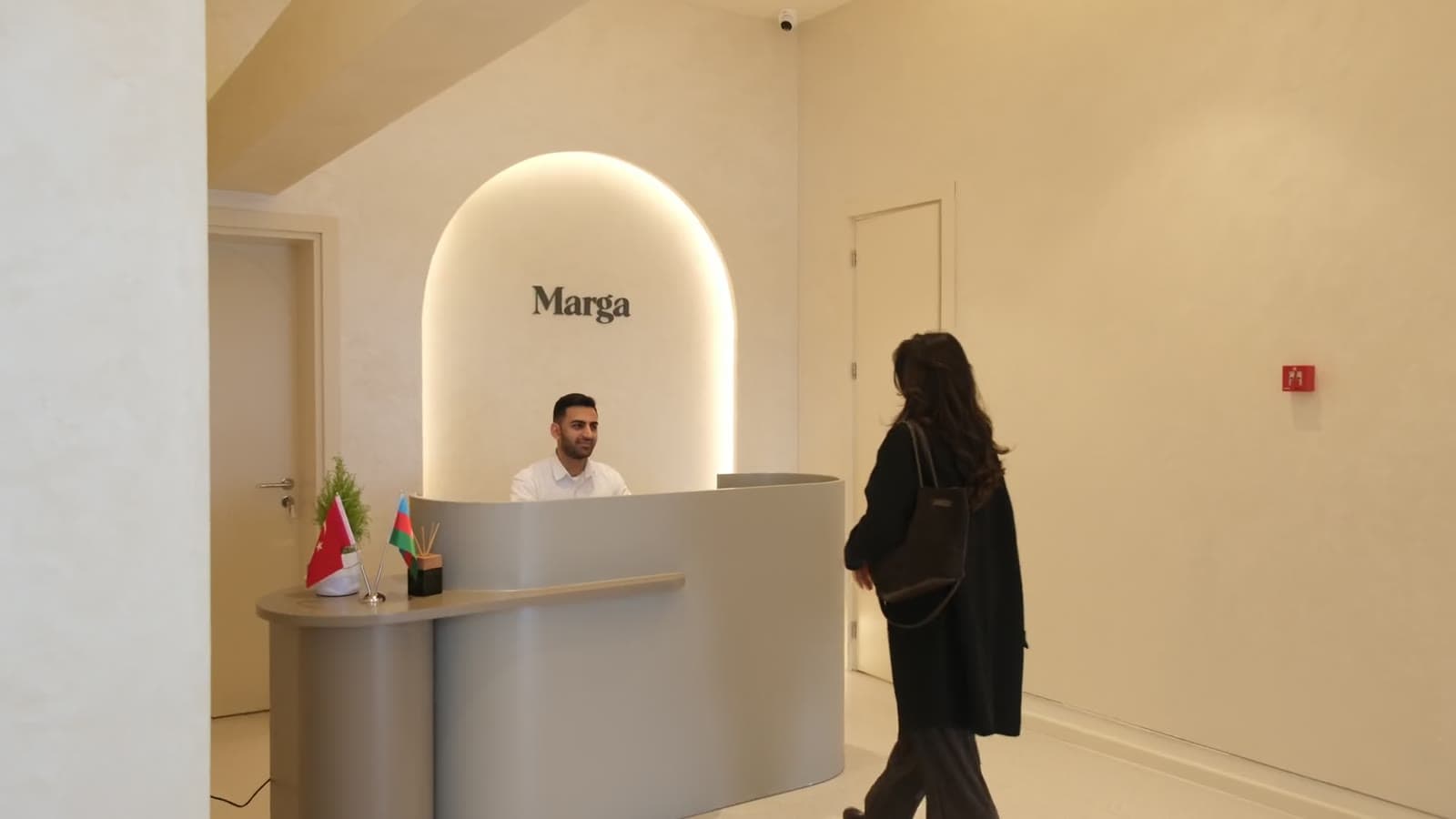 Marga merkezinde karşılama ve danışmanlık masası
